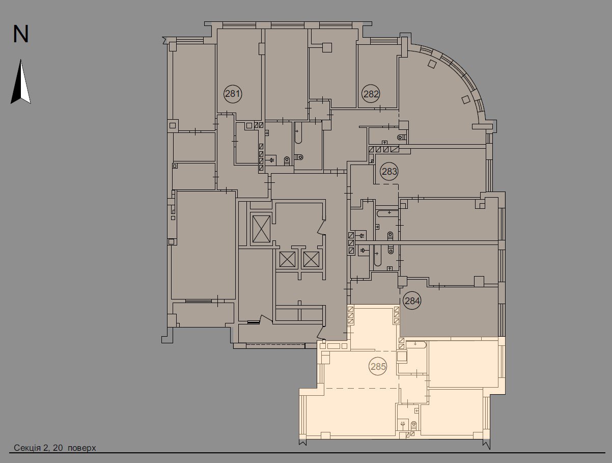 Two bedroom apartment - floor plan