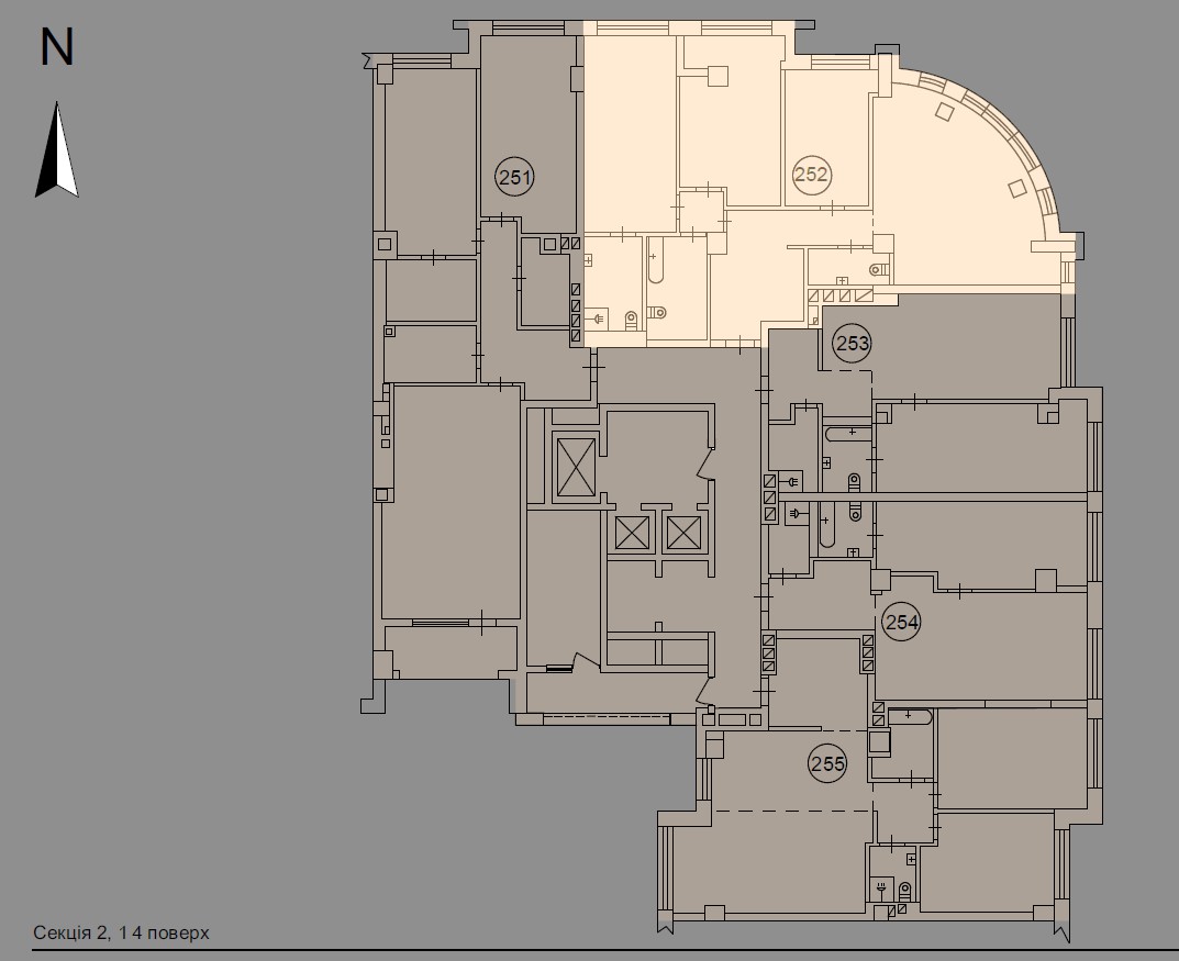 Panoramic 4 bedroom apartment - floor plan