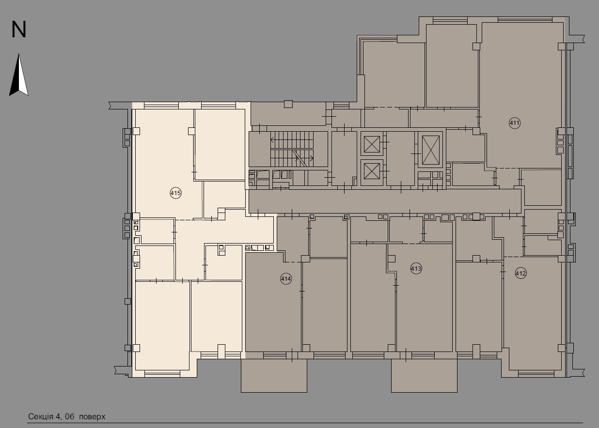 A spacious apartment with two bedrooms and an office - floor plan