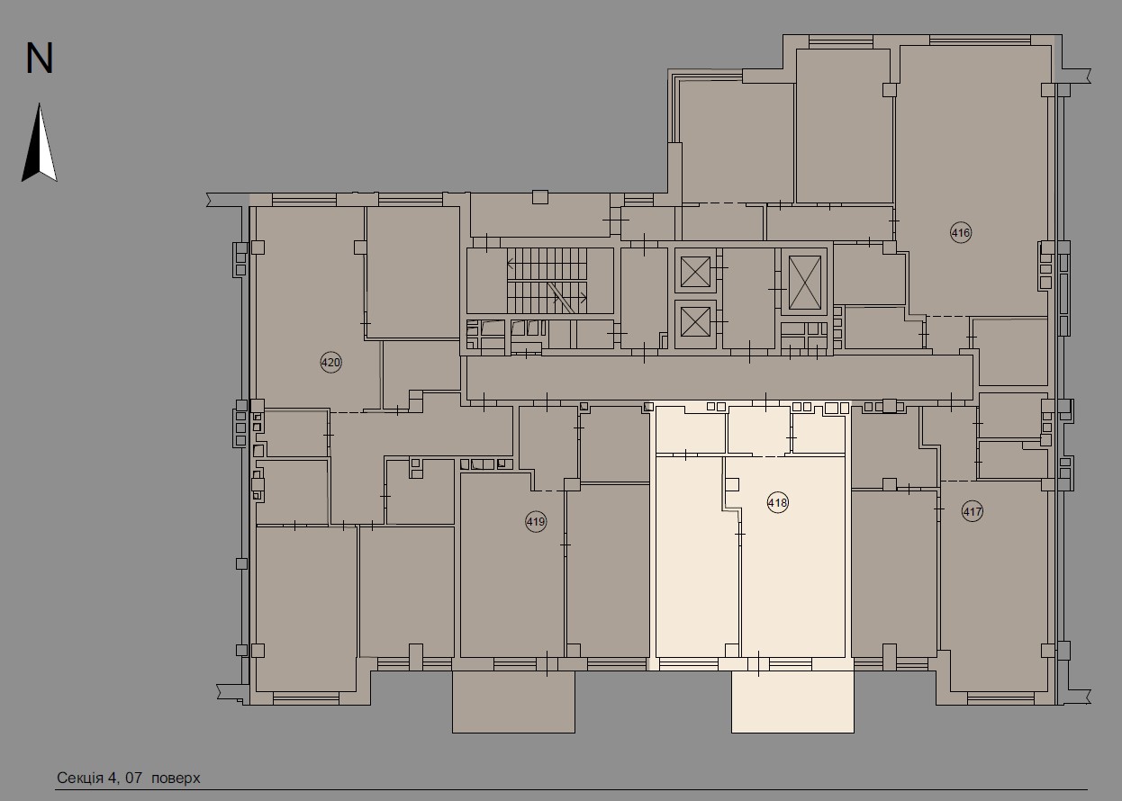 Односпальна квартира з балконом - floor plan