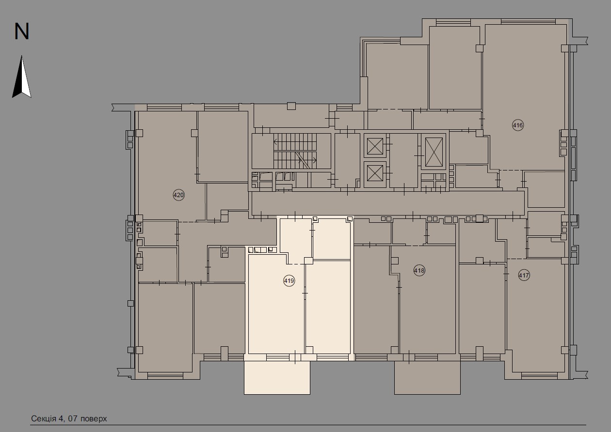 Двокімнатна квартира з однією спальнею - floor plan