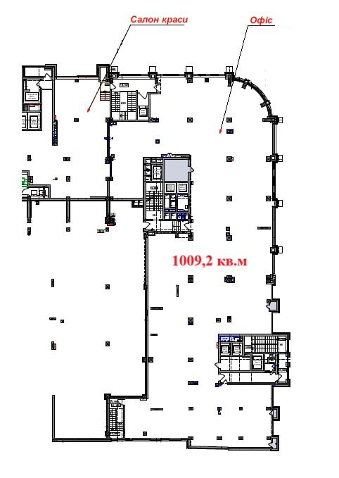 Renovated office on the 2nd floor - plan
